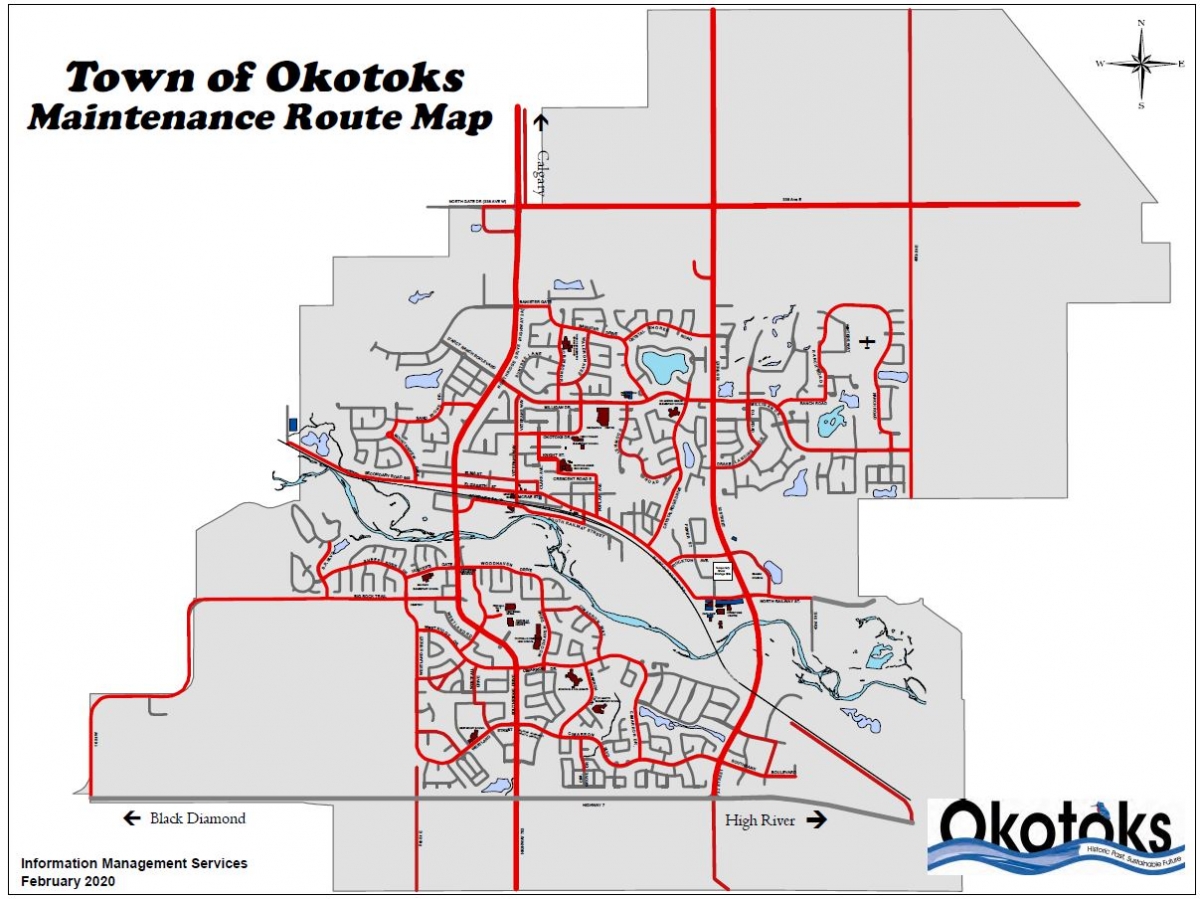 Maintenance Routes The Town of Okotoks